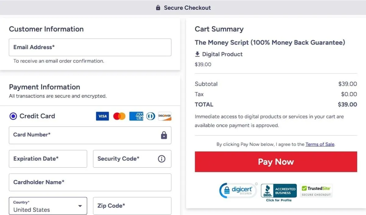 The Money Script _Program_Order_Page